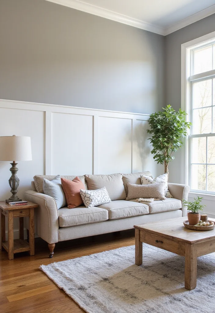 14 Living Room Wall Paneling Ideas for Texture Depth and Warmth - 3. Board and Batten