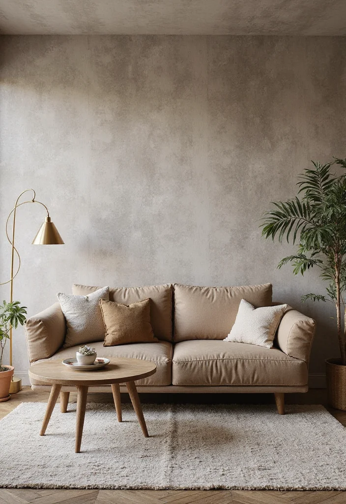 14 Living Room Wall Paneling Ideas for Texture Depth and Warmth - 5. Textured Wallpaper