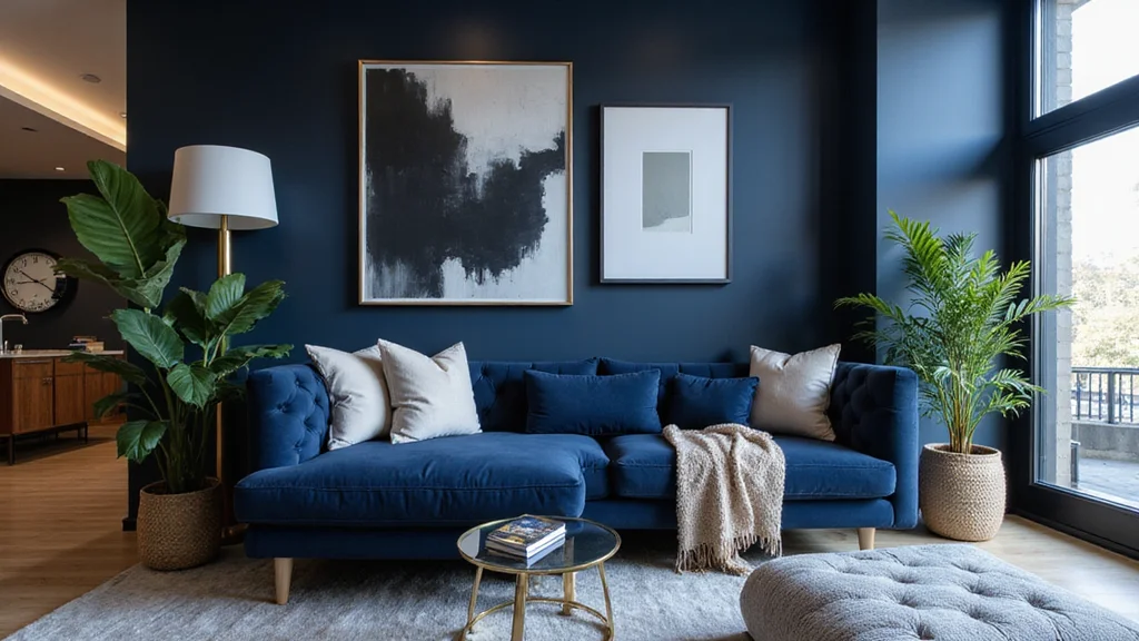 14 Navy Blue Living Room Ideas for Deep Modern Sophisticated Style