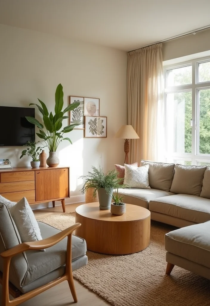 16 Beautiful Living Room Ideas for Warm Stylish Everyday Comfort 4. Sustainable Furniture Choices