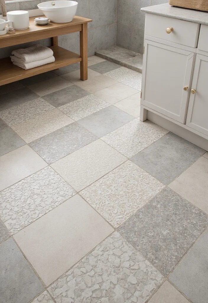 16 Modern Bathroom Decor Ideas for Clean Updated Minimal Style 8. Creative Tile Patterns