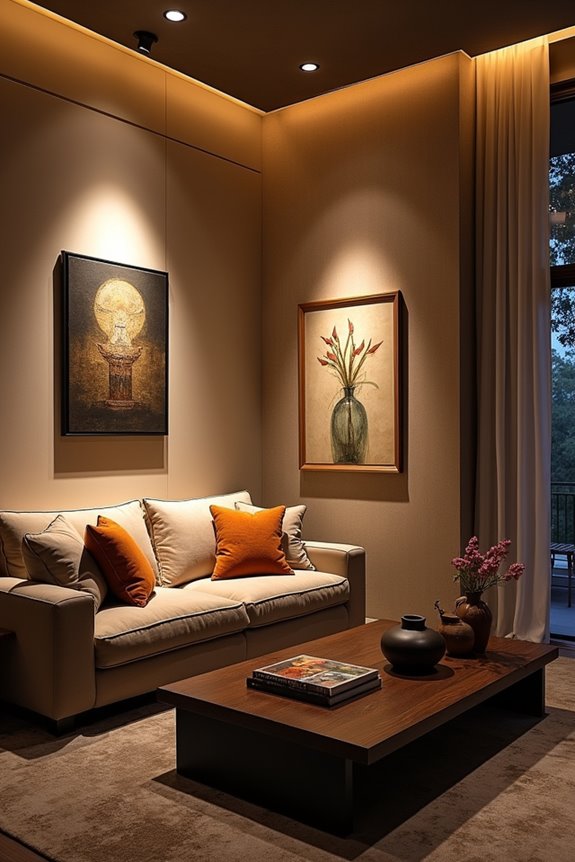 7 Can Light Placement Ideas for Your Living Room 5 accent lighting for artwork now