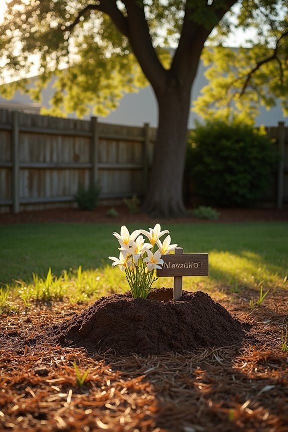 backyard pet burial plan