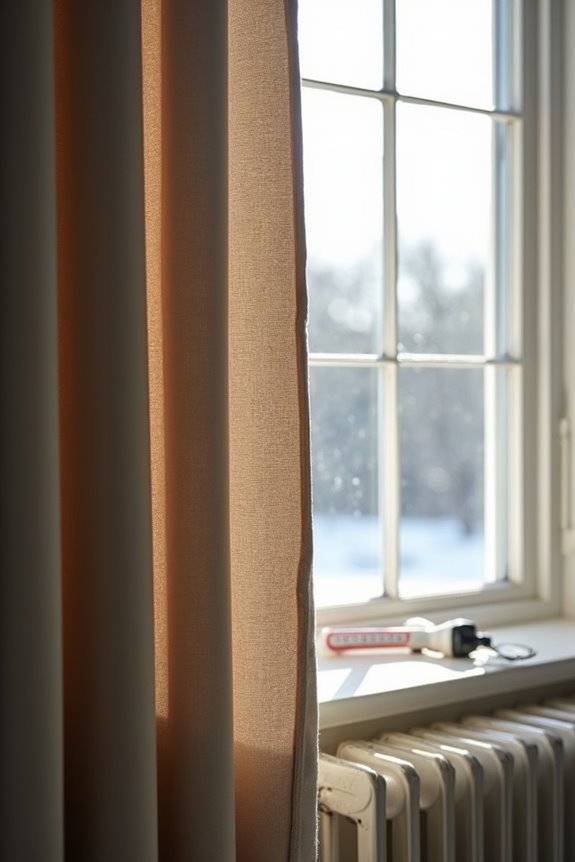 blackout lining blocks heat effectively