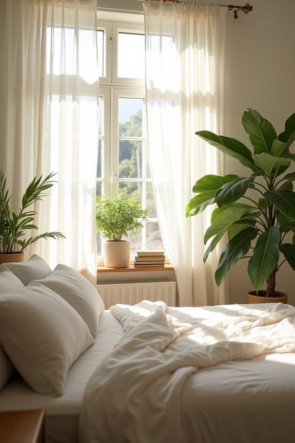 brighten with light and plants