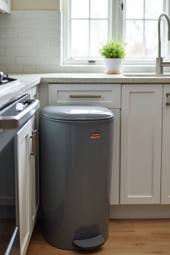 What Size Kitchen Trash Can Do You Actually Need? 7 budget rubbermaid step on 13 gallon no removable liner