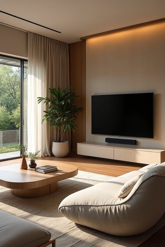 10 Tips for Choosing the Best TV Placement in Your Living Room 8 design around the tv integrate thoughtfully
