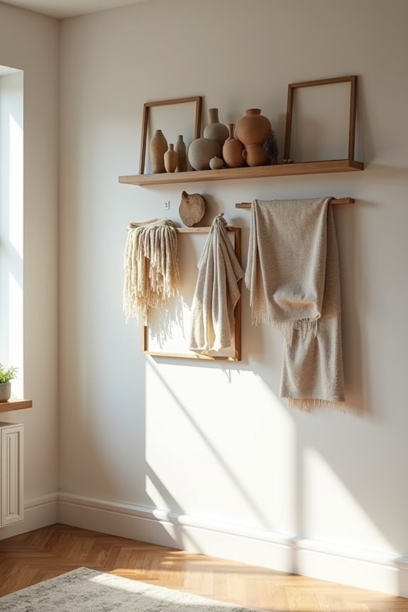 7 Creative Ways to Do Something With an Empty Living Room Wall 5 diy flexible wall art displays