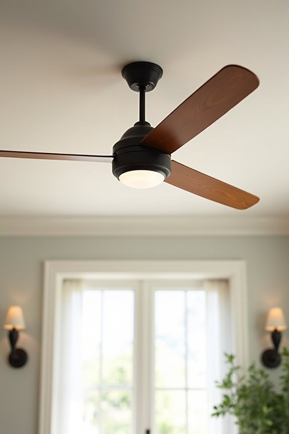What Size Ceiling Fan Do You Need for Your Living Room? 9 downrod enables larger blades lower clearance