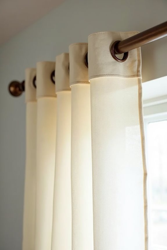 How Many Curtain Rings Per Panel Do You Need for Simple Hanging 7 end rings prevent edge sagging
