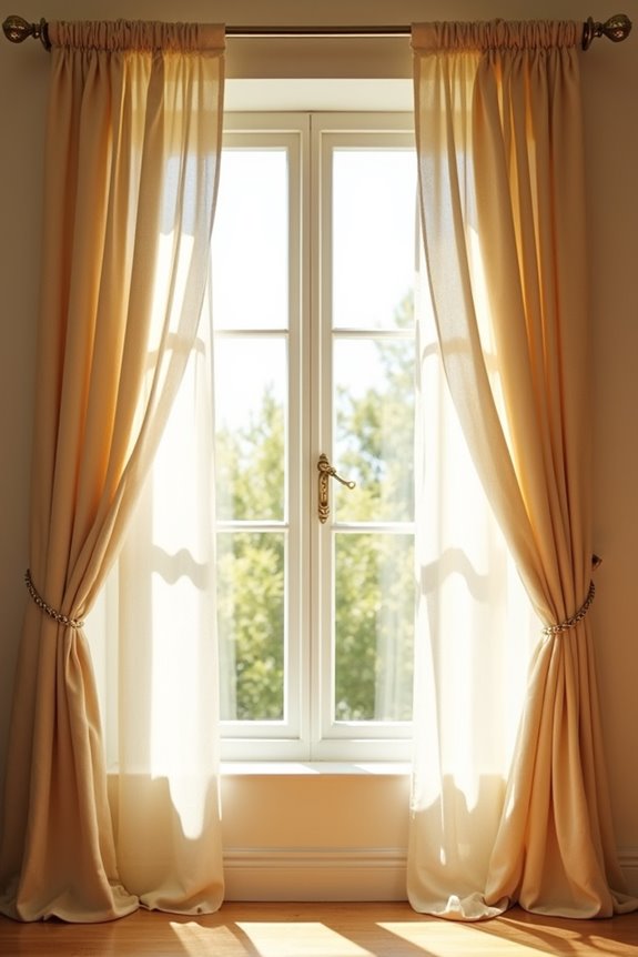 7 Tips on How Curtains Should Hang 2 extend rod 10 15 cm beyond window edges
