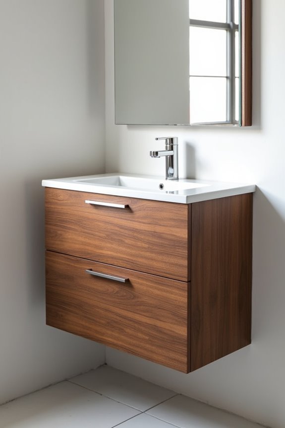floating vanity depth wall reinforcement storage differences