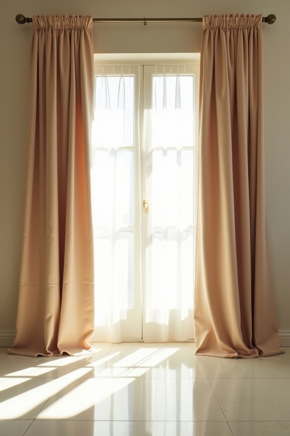 Should Curtains Go to the Floor and How Should You Hang Them? 1 floor length curtains visually heighten rooms