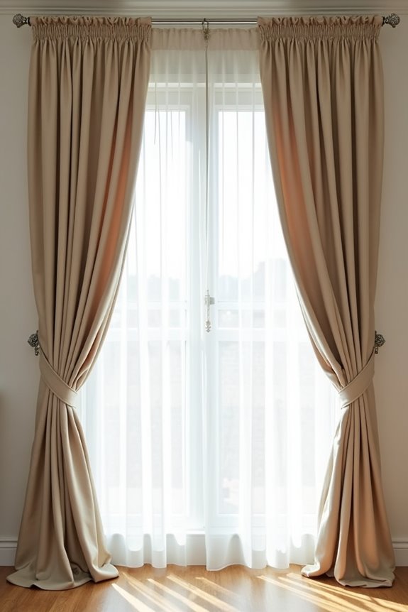 7 Tips on How Curtains Should Hang 1 high curtain rod for elongated room