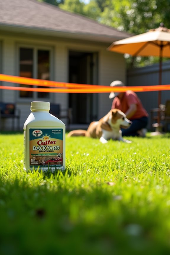 keep dog off treated lawns