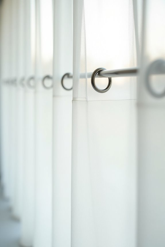 How Many Curtain Rings Per Panel Do You Need for Simple Hanging 6 lightweight curtains require eight inch spacing