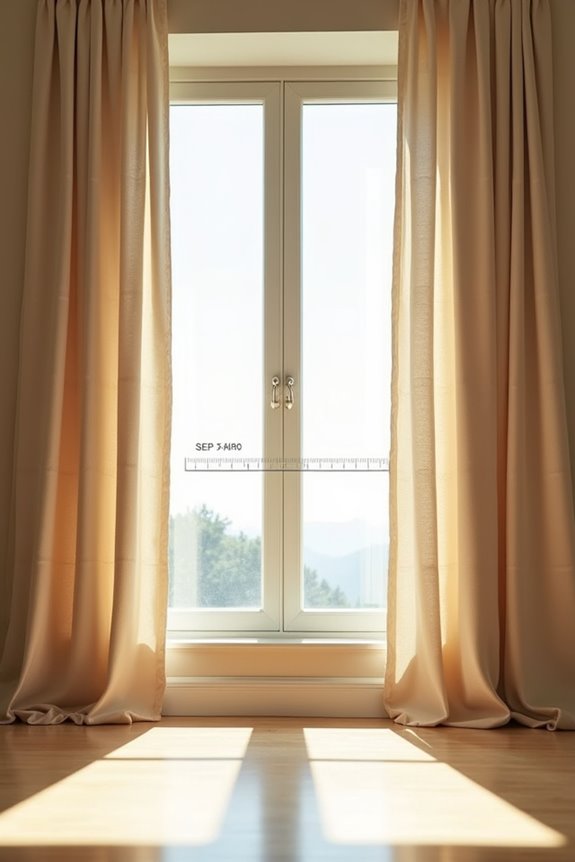 Should Curtains Go to the Floor and How Should You Hang Them? 4 measure rod to floor panel width