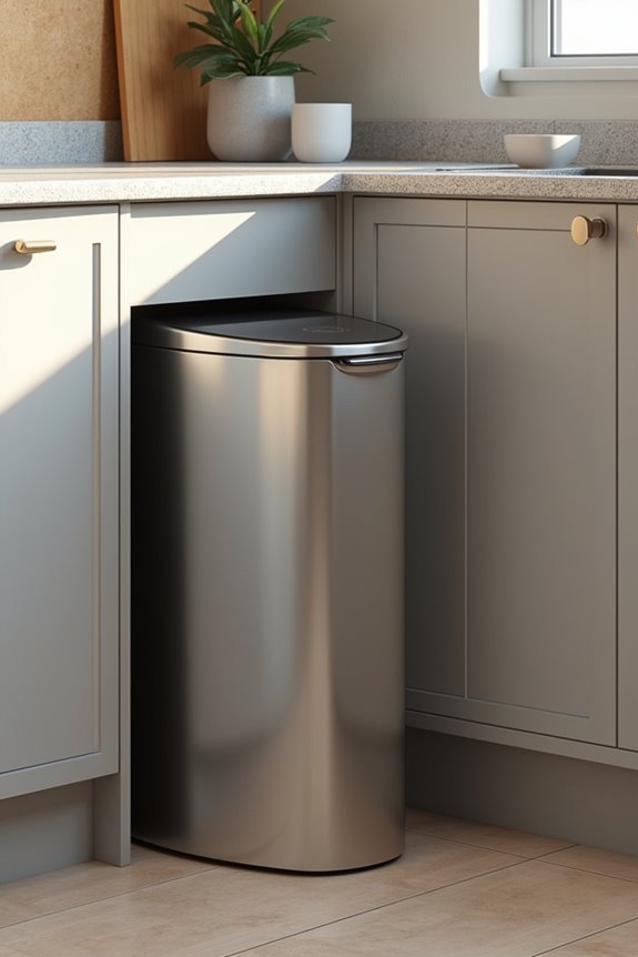 What Size Kitchen Trash Can Do You Actually Need? 3 measure space before shopping