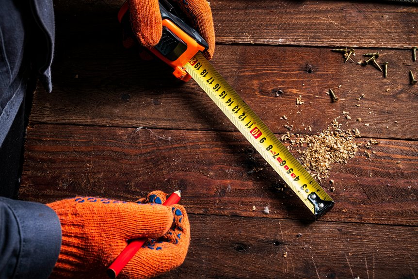 measuring backyard size steps