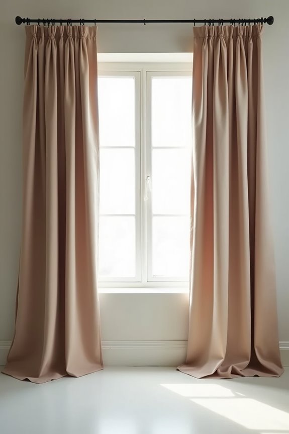 Should Curtains Go to the Floor and How Should You Hang Them? 6 monthly curtain care vac brush steam