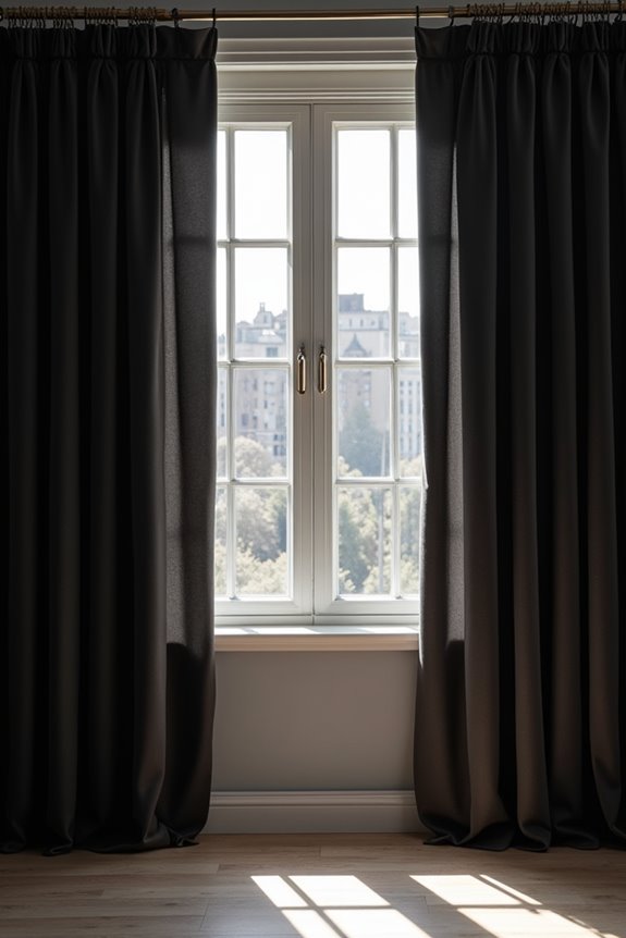 overlapping sealing floor contact curtains