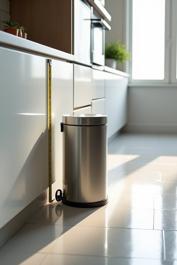 What Size Kitchen Trash Can Do You Actually Need? 1 placement aware trash can sizing decisions