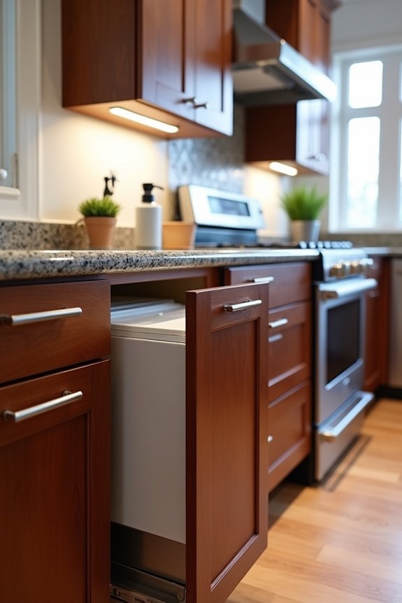 What Size Kitchen Trash Can Do You Actually Need? 8 pull out and under cabinet cans compact dual bin