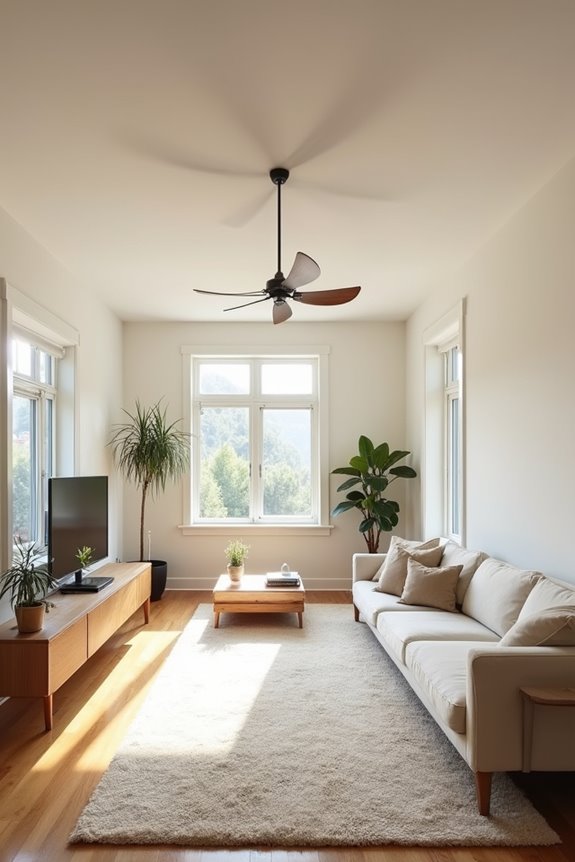 What Size Ceiling Fan Do You Need for Your Living Room? 5 rectangular rooms need multiple fans