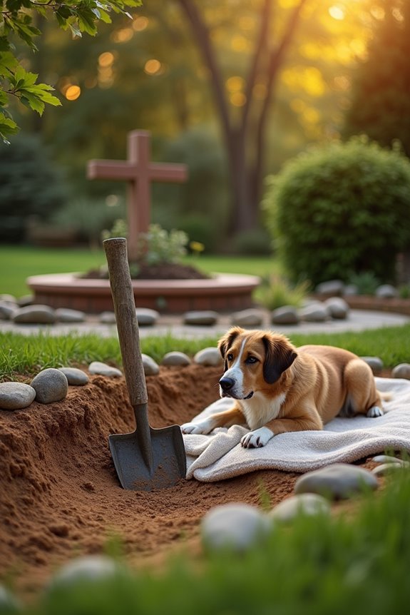 safe pet burial guidelines location depth