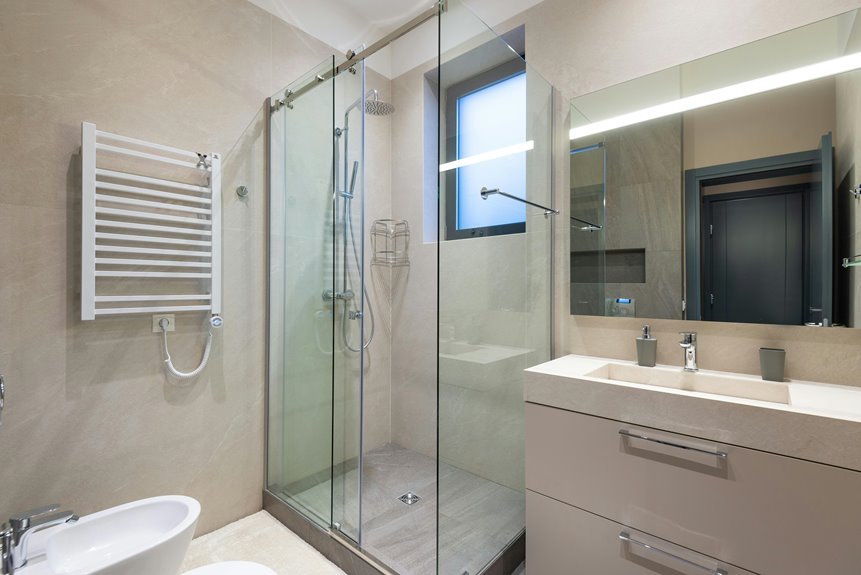 seven big average bathroom sizes