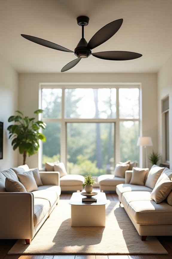 What Size Ceiling Fan Do You Need for Your Living Room? 1 square footage dictates blade span
