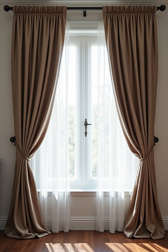 7 Tips on How Curtains Should Hang 5 sturdy rod for heavy drapes