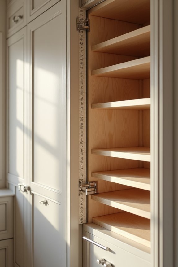 How Deep Are Kitchen Cabinets and How to Measure Them 4 tall pantry cabinets 12 24 depths