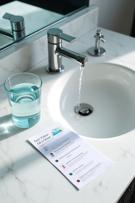 test filter or switch water safety