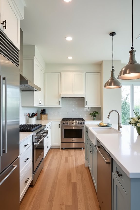 How Big Is a Standard Kitchen? 2 three kitchen sizes by square footage